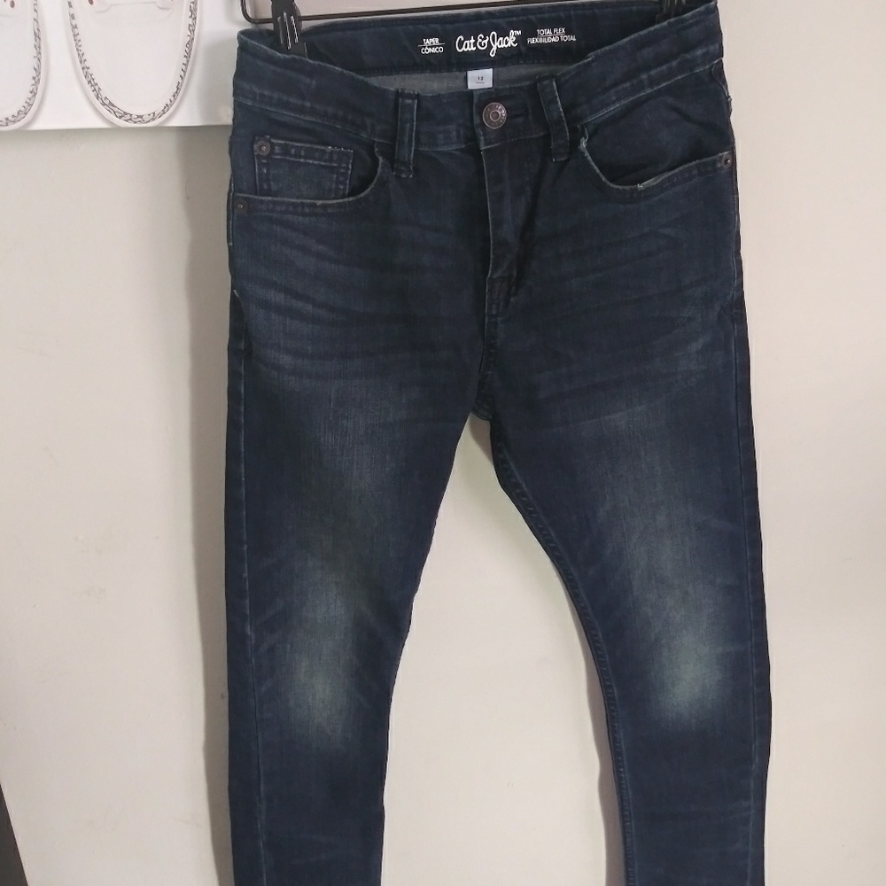 Size 12 Boys tapered Cat & Jack jeans